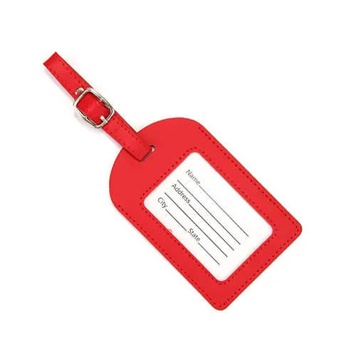 PU Leather Luggage Tag – Durable and Stylish Travel Accessory